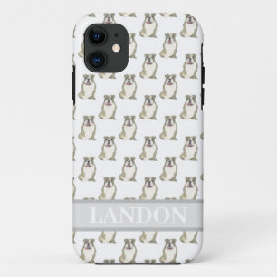 Personalized English Bulldog (Brindle)  iPhone 11 Case