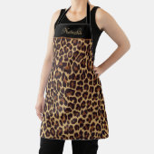 Personalized Exotic Faux Leopard Fur Print Apron (Insitu)