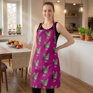 Personalized Face and Name Apron, Custom Photo Apron