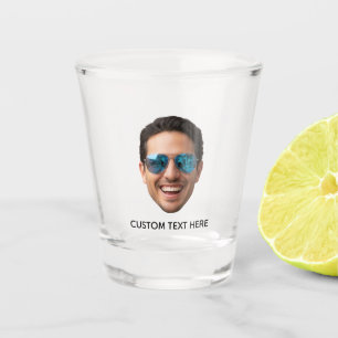 Personalized Face Birthday Party Favor Custom Text Shot Glass