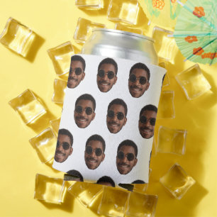 Personalized Face Can Cooler, Wedding Photo Can Cooler