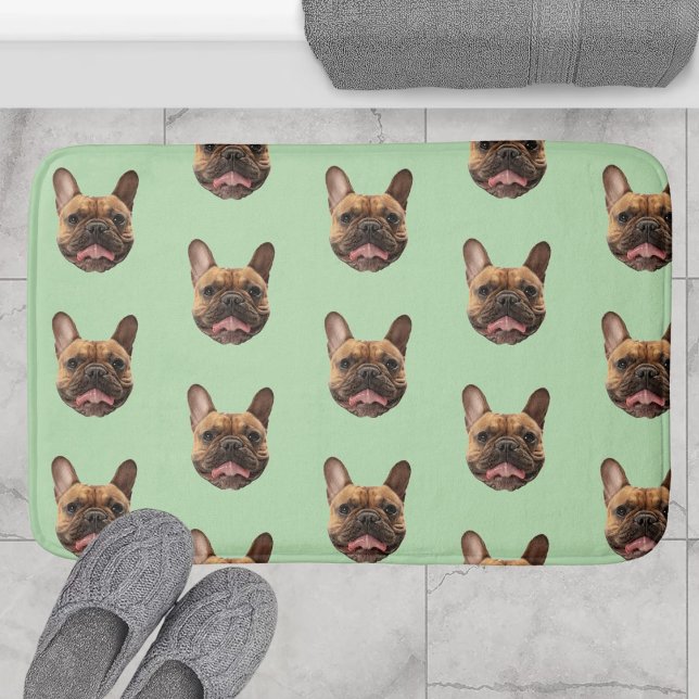 Personalized Face Dog Bathroom Decor Custom Cat Bath Mat (Creator Uploaded)