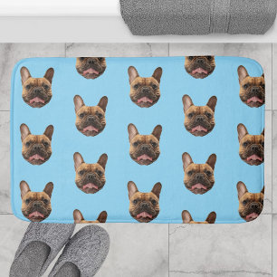 Personalized Face Dog Bathroom Decor Custom Cat Bath Mat