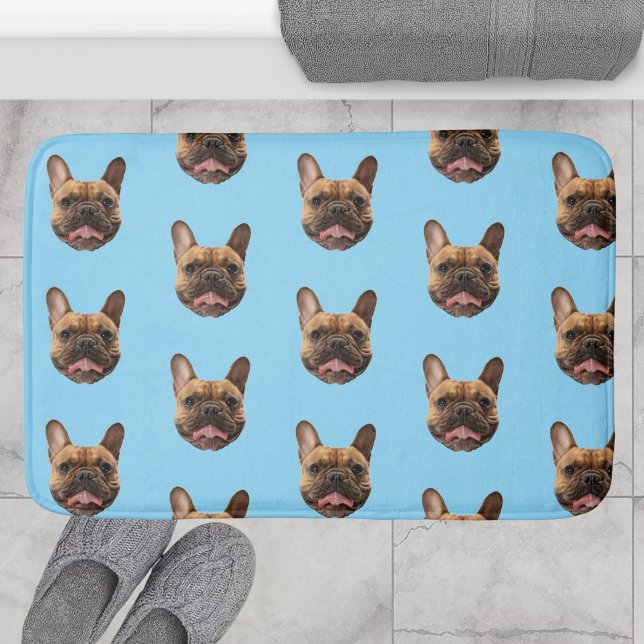 Personalized Face Dog Bathroom Decor Custom Cat Bath Mat (Creator Uploaded)