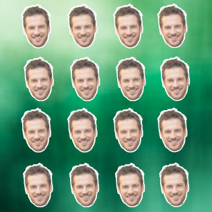 Personalized Face Stickers, Custom Face, Photo