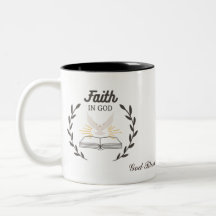 Personalized Faith in God, God Bless You Mug Cup
