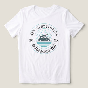 Personalized Family Beach Vacation Family Name Tri-Blend Shirt