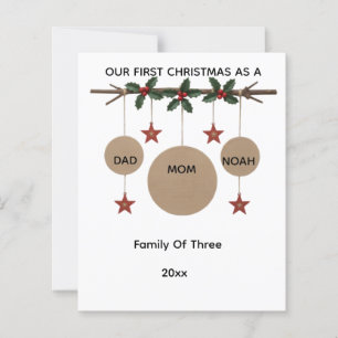 Personalized Family Christmas Card