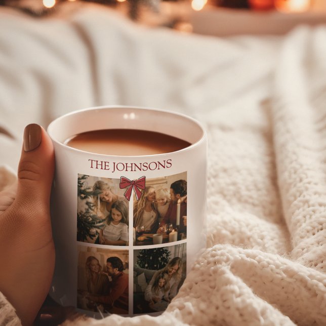 Personalized Family Christmas Photo Collage Mug  (Creator Uploaded)