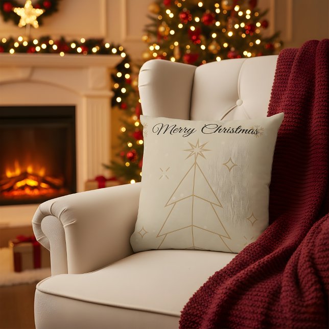 “Personalized Family Christmas Photo Pillow” Cushion (Creator Uploaded)