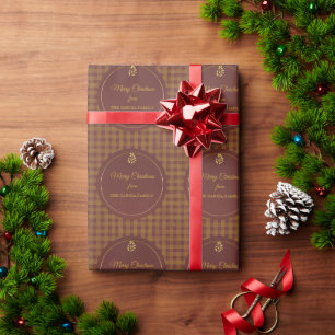 Personalized Family Christmas Wrapping Paper. Paper
