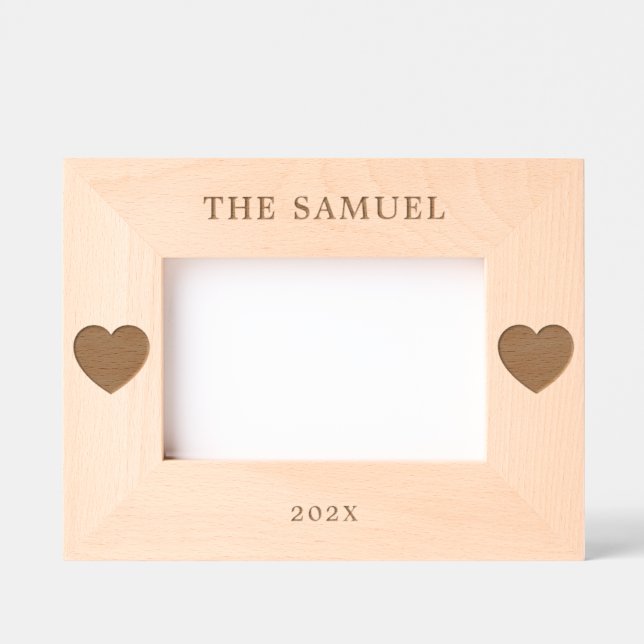 Personalized [Family/Couples] Name Wooden Etched Frames (Front)