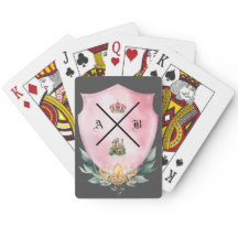 Personalized Family Crest Playing Cards