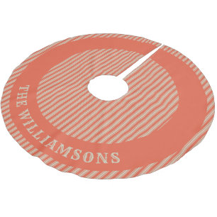 personalized family name christmas tree skirt