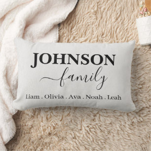 Personalized Family Name Lumbar Cushion