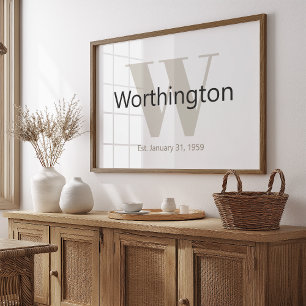 Personalized Family Name Sign Perfect for Weddings