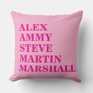 PERSONALIZED FAMILY NAME SIMPLE STYLISH MODERN CUSHION