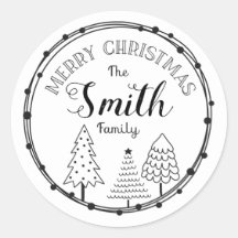 Personalized Family Name Sticker Decoration