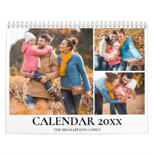 Personalized Family Photo Collage Calendar