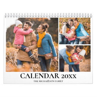 Personalized Family Photo Collage Calendar