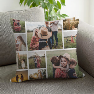 Personalized Family Photo Collage Cushion