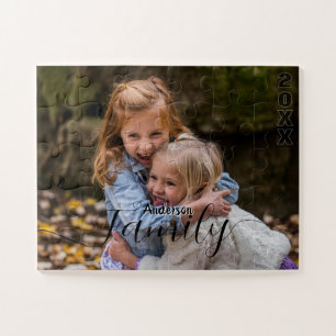 Personalized Family Photo Collage Jigsaw Puzzle