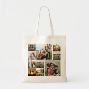 Personalized Family Photo Collage Tote Bag