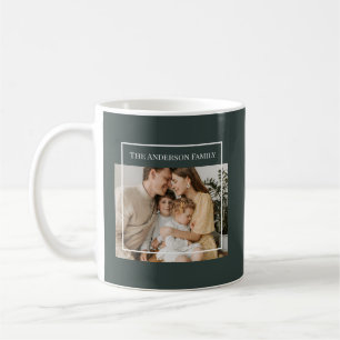 Personalized Family Photo   Custom Family Name  Coffee Mug