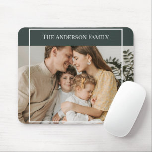 Personalized Family Photo Custom Family Name Mouse Pad