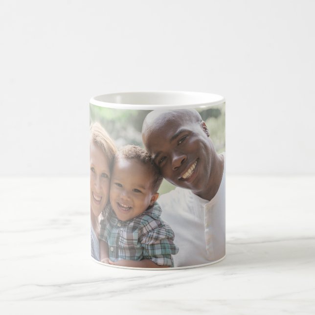 Personalized Family Photo Design Own Upload Pictur Coffee Mug (Center)
