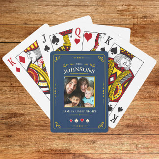 Personalized Family Photo Playing Cards