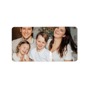  Personalized Family Photo Return Address Label