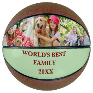 Personalized Family Photo World’s Best Family  Basketball