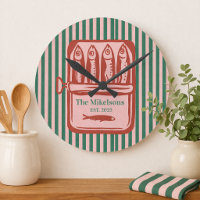 Personalized Family Retro Sardine Tin Stripes