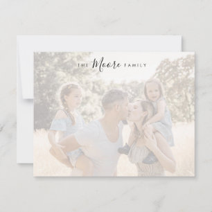 Personalized Family Stationery Card
