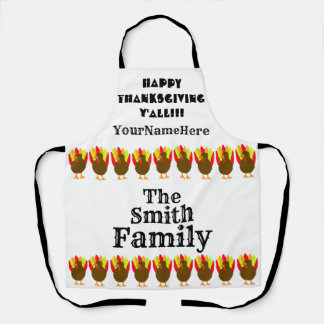 Personalized Family Thanksgiving Apron