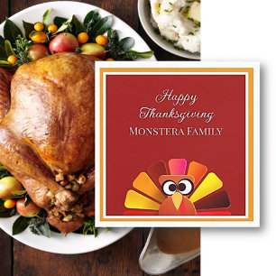 Personalized Family Thanksgiving Napkin