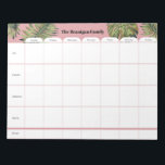 Personalized Family Weekly Planner Notepad<br><div class="desc">Modern weekly planner perfect for school and office. You can customize it with your name and you can also edit the days of the week
Please contact me at claudia@claudiaowen.com if you would like to customize this notepad. Please visit my Zazzle shop http://www.zazzle.com/claudiaowenshop
Design by claudiaowen.com</div>