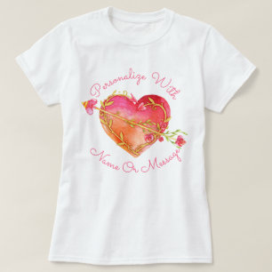 PERSONALIZED Fancy Heart T-Shirt