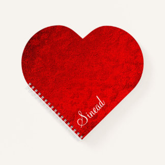 Personalized Fancy Velvet Texture Print Notebook