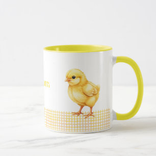 Personalized Farm Animal Mug – Cute Chick Design