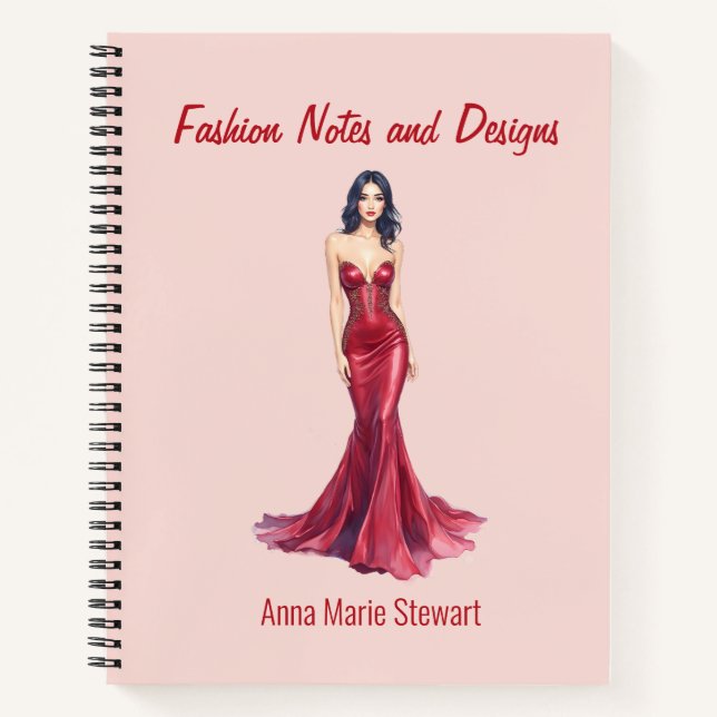 Personalized Fashion Sketch Book (Front)