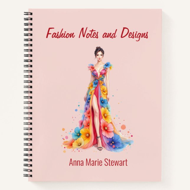 Personalized Fashion Sketch Book (Front)