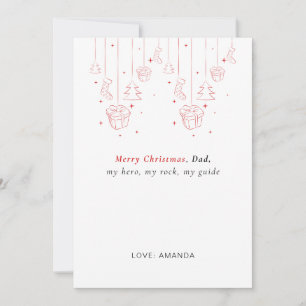 Personalized Father Christmas Card