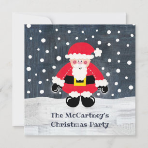 Personalized Father Christmas Party Invitation