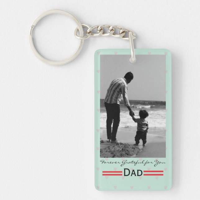 Personalized Father’s Day Photo Keychain (Front)