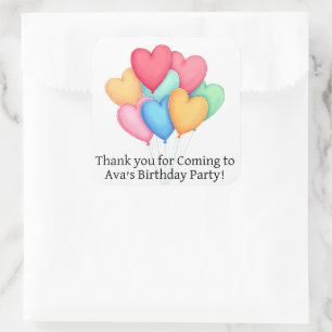 Personalized favor stickers kids party