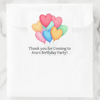 Personalized favor stickers kids party