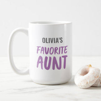 Personalized Favorite Aunt Coffee Mug