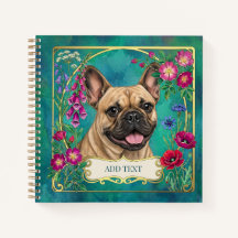 Personalized Fawn French Bulldog Notebook